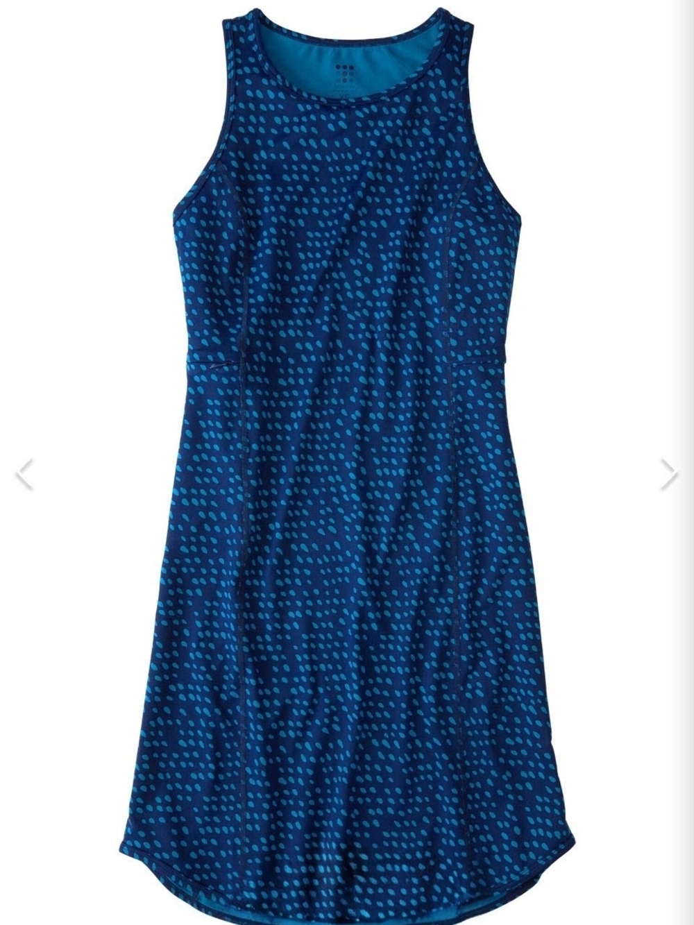 Title Nine Alpha Sleeveless Racerback Dress- Batik Dot